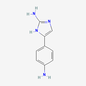 4-(4-aminophenyl)-1H-imidazol-2-amine