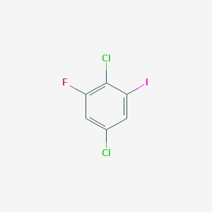 molecular formula C6H2Cl2FI B1529994 1,4-Dichloro-2-fluoro-6-iodobenzene CAS No. 1803827-11-3