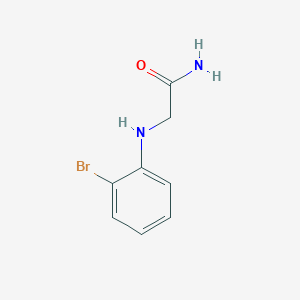 molecular formula C8H9BrN2O B15299952 2-[(2-Bromophenyl)amino]acetamide 