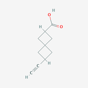 molecular formula C10H12O2 B15299963 6-Ethynylspiro[3.3]heptane-2-carboxylic acid 