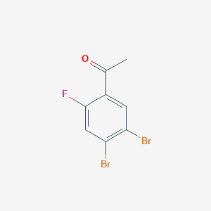 molecular formula C8H5Br2FO B1529997 4',5'-Dibromo-2'-fluoroacetophenone CAS No. 1807041-29-7