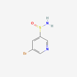 molecular formula C5H5BrN2OS B15299986 5-Bromopyridine-3-sulfinamide 