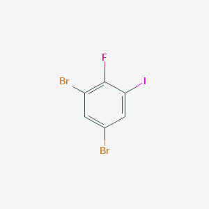 molecular formula C6H2Br2FI B1529999 1,5-Dibromo-2-fluoro-3-iodobenzene CAS No. 1807182-16-6
