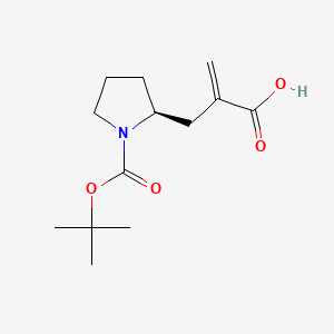 2-{[(2S)-1-[(tert-butoxy)carbonyl]pyrrolidin-2-yl]methyl}prop-2-enoic acid