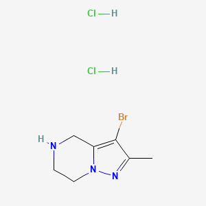 3-bromo-2-methyl-4H,5H,6H,7H-pyrazolo[1,5-a]pyrazine dihydrochloride