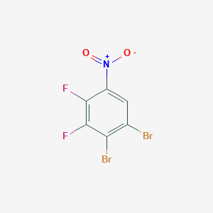 molecular formula C6HBr2F2NO2 B1530002 1,2-Dibromo-3,4-difluoro-5-nitrobenzene CAS No. 1807181-41-4
