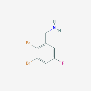 2,3-Dibromo-5-fluorobenzylamine