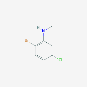 molecular formula C7H7BrClN B15300041 2-bromo-5-chloro-N-methylaniline 