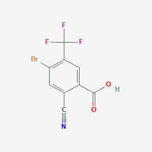 4-Bromo-2-cyano-5-(trifluoromethyl)benzoic acid