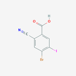 molecular formula C8H3BrINO2 B1530006 4-Bromo-2-cyano-5-iodobenzoic acid CAS No. 1805594-27-7