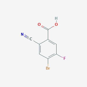 molecular formula C8H3BrFNO2 B1530012 4-溴-2-氰基-5-氟苯甲酸 CAS No. 1804387-54-9