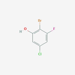 molecular formula C6H3BrClFO B1530014 2-溴-5-氯-3-氟苯酚 CAS No. 1805479-11-1
