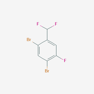 molecular formula C7H3Br2F3 B1530015 2,4-Dibromo-5-fluorobenzodifluoride CAS No. 1806349-94-9