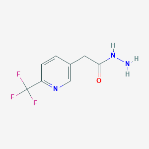 molecular formula C8H8F3N3O B1530018 2-(6-(三氟甲基)吡啶-3-基)乙酰腙 CAS No. 1805762-08-6