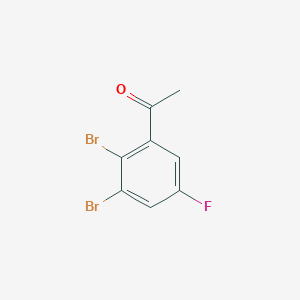 molecular formula C8H5Br2FO B1530021 2',3'-Dibromo-5'-fluoroacetophenone CAS No. 1806294-60-9