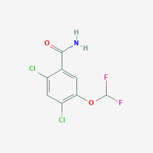 molecular formula C8H5Cl2F2NO2 B1530022 2,4-Dichloro-5-(difluoromethoxy)benzamide CAS No. 1803817-67-5