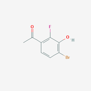 molecular formula C8H6BrFO2 B1530027 4'-Bromo-2'-fluoro-3'-hydroxyacetophenone CAS No. 1807171-00-1