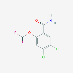 molecular formula C8H5Cl2F2NO2 B1530028 4,5-Dichloro-2-(difluoromethoxy)benzamide CAS No. 1803787-44-1