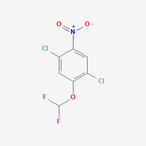 B1530035 1,4-Dichloro-2-difluoromethoxy-5-nitrobenzene CAS No. 1803714-82-0