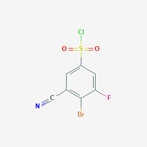 B1530036 4-Bromo-3-cyano-5-fluorobenzenesulfonyl chloride CAS No. 1805590-47-9