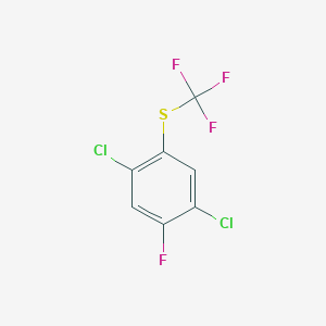 B1530037 1,4-Dichloro-2-fluoro-5-(trifluoromethylthio)benzene CAS No. 1803728-55-3