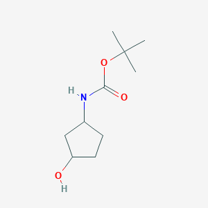 molecular formula C10H19NO3 B153004 叔丁基(3-羟基环戊基)氨基甲酸酯 CAS No. 1154870-59-3