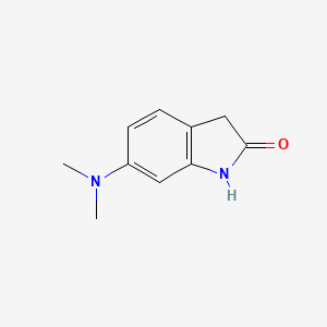 molecular formula C10H12N2O B15300414 6-(dimethylamino)-2,3-dihydro-1H-indol-2-one 