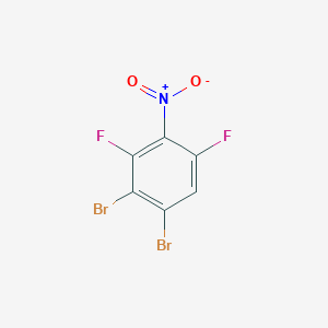 molecular formula C6HBr2F2NO2 B1530042 1,2-Dibromo-3,5-difluoro-4-nitrobenzene CAS No. 1803715-37-8