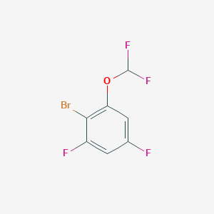 molecular formula C7H3BrF4O B1530043 1-溴-2,4-二氟-6-(二氟甲氧基)苯 CAS No. 1805502-35-5