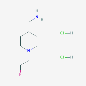 [1-(2-Fluoroethyl)piperidin-4-yl]methanamine dihydrochloride