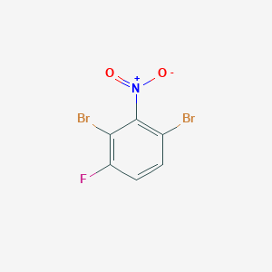 molecular formula C6H2Br2FNO2 B1530044 1,3-Dibromo-4-fluoro-2-nitrobenzene CAS No. 1806355-10-1