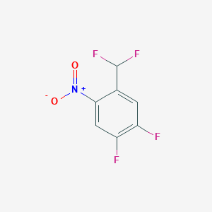 molecular formula C7H3F4NO2 B1530045 4,5-Difluoro-2-nitrobenzodifluoride CAS No. 1805063-59-5