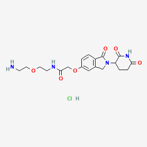 N-(2-(2-Aminoethoxy)ethyl)-2-((2-(2,6-dioxopiperidin-3-yl)-1-oxoisoindolin-5-yl)oxy)acetamide hydrochloride