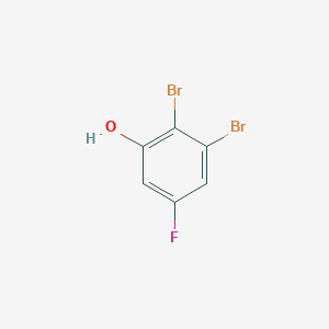 molecular formula C6H3Br2FO B1530046 2,3-Dibromo-5-fluorophenol CAS No. 1803716-49-5