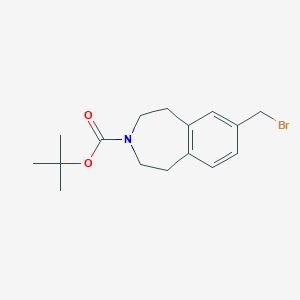 tert-butyl 7-(bromomethyl)-2,3,4,5-tetrahydro-1H-3-benzazepine-3-carboxylate