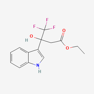 ethyl 4,4,4-trifluoro-3-hydroxy-3-(1H-indol-3-yl)butanoate