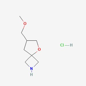 molecular formula C8H16ClNO2 B15300486 7-(Methoxymethyl)-5-oxa-2-azaspiro[3.4]octane hydrochloride 