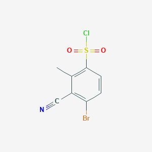 molecular formula C8H5BrClNO2S B1530049 4-Bromo-3-cyano-2-methylbenzenesulfonyl chloride CAS No. 1805248-83-2