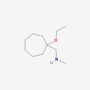 [(1-Ethoxycycloheptyl)methyl](methyl)amine