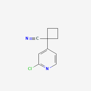 1-(2-Chloropyridin-4-yl)cyclobutane-1-carbonitrile