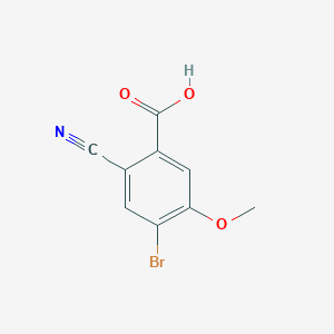 molecular formula C9H6BrNO3 B1530051 4-Bromo-2-cyano-5-methoxybenzoic acid CAS No. 1806851-64-8