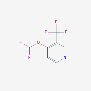 molecular formula C7H4F5NO B1530052 4-Difluoromethoxy-3-(trifluoromethyl)pyridine CAS No. 1803825-89-9