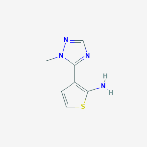 3-(1-Methyl-1h-1,2,4-triazol-5-yl)thiophen-2-amine