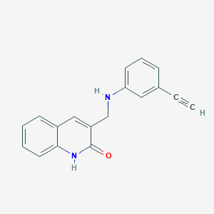 3-(((3-Ethynylphenyl)amino)methyl)quinolin-2-ol