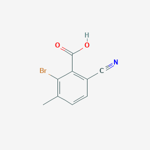 molecular formula C9H6BrNO2 B1530062 2-Bromo-6-cyano-3-methylbenzoic acid CAS No. 1807165-32-7