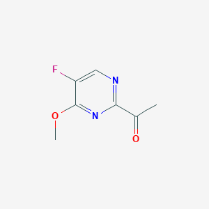 molecular formula C7H7FN2O2 B1530064 1-(5-Fluoro-4-methoxypyrimidin-2-yl)ethanone CAS No. 1823885-48-8