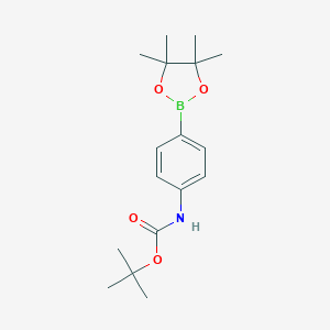 molecular formula C17H26BNO4 B153007 叔丁基 (4-(4,4,5,5-四甲基-1,3,2-二氧杂硼环-2-基)苯基)氨基甲酸酯 CAS No. 330793-01-6