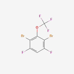 molecular formula C7HBr2F5O B1530076 1,3-Dibromo-4,6-difluoro-2-(trifluoromethoxy)benzene CAS No. 1806352-04-4