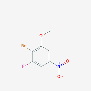 molecular formula C8H7BrFNO3 B1530080 1-Bromo-2-ethoxy-6-fluoro-4-nitrobenzene CAS No. 1807169-73-8