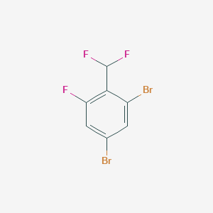 molecular formula C7H3Br2F3 B1530085 2,4-Dibromo-6-fluorobenzodifluoride CAS No. 1806353-30-9